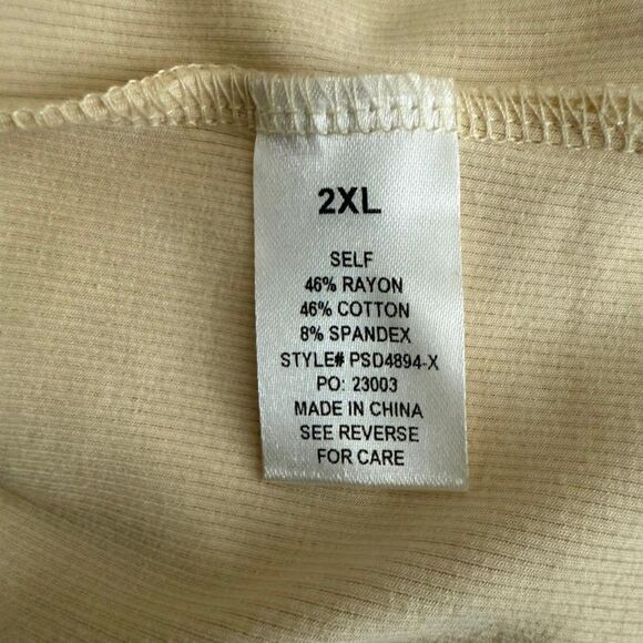 POLAGRAM Ribbed Knit Crew Neck Maxi Dress, NWT! Size 2XL - Picture 7 of 9